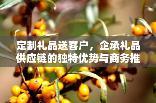 定制礼品送客户，企承礼品供应链的独特优势与商务推广策略